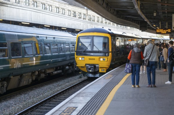 British Rail Class 166 Networker Turbo, Temple Meads railway station, Bristol, England, UK