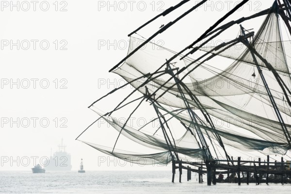 Chinese fishing nets, Fort Cochin, Kochi, Kerala, India