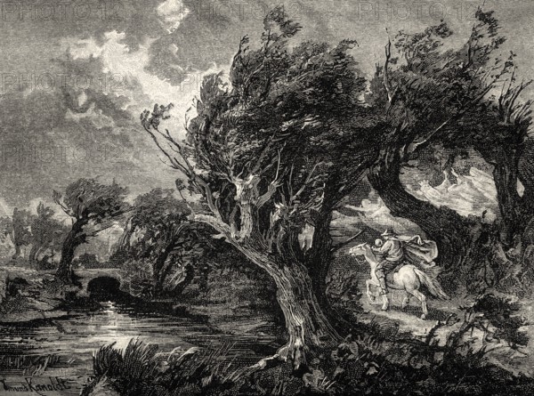 Scene from THE ERL-KING, Erlkönig, a poem by Johann Wolfgang von Goethe