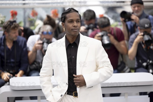 Cannes, France - 19.5.2024: Asap Rocky (A$ap Rocky) during the photocall - Highest 2 Lowest - during the 78th Cannes International Film Festival. The film festival will take place from 13 to 24 May 2025