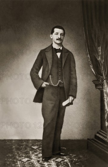 Portrait of Josef Anton Bruckner, 1824 – 1896, Austrian composer, digitally edited