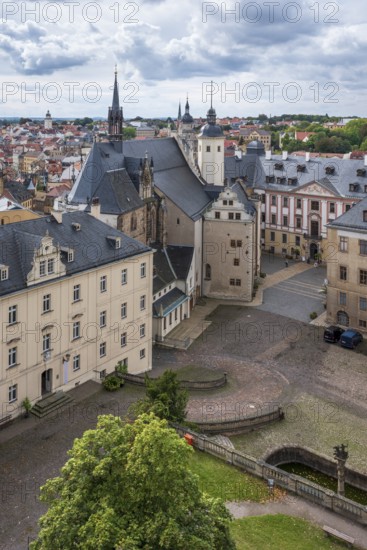 View over Altenburg Castle and town, Altenburg, Thuringia, Germany