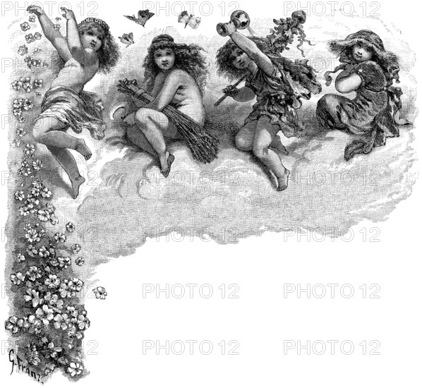 Die vier Jahreszeiten, The four seasons, a poem Johann Wolfgang von Goethe