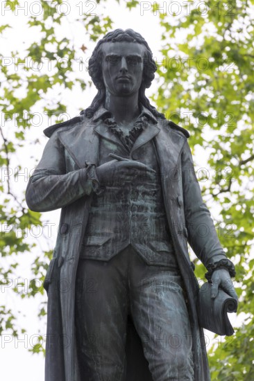 Friedrich Schiller Monument, Marbach am Neckar, Baden-Württemberg, Germany