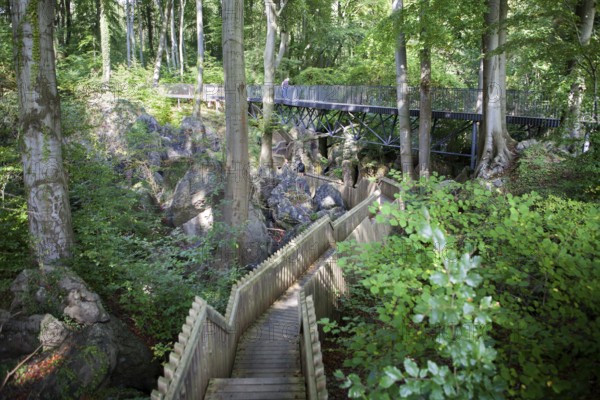 Nature reserve Felsenmeer, means Ocean of rocks, Sauerlandpark, Hemer, Sauerland region, North Rhine-Westphalia, Germany, Europe, Felsenmeer, Sauerlandpark, Hemer, Sauerland, Nordrhein-Westfalen, Deutschland, Europa