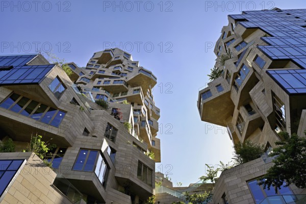 High-rise building The Valley, architects MVRDV, Zuidas financial district, Amsterdam, North Holland, Netherlands, Holland
