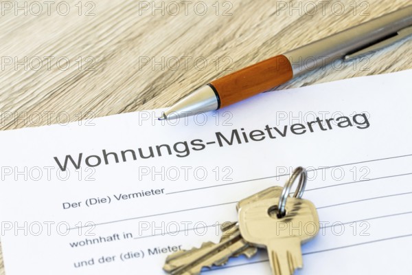 Close-up of a symbolic tenancy agreement