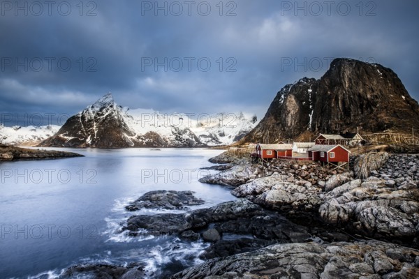 Fishermen's houses, Rorbu, Moskenesoya, Reine, Hamnoy, Hamnoy Lofoten, Norway