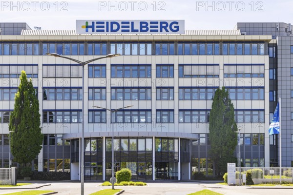 Heidelberger Druckmaschinen AG. Administration building and printing press plant in Walldorf-Wiesloch. Heideldruck is the world's leading manufacturer of sheetfed offset printing presses, including solutions for the print media industry. Walldorf, Baden-Württemberg, Germany