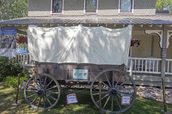 Steamboat Springs, Colorado, A covered wagon outside the Tread of Pioneers Museum