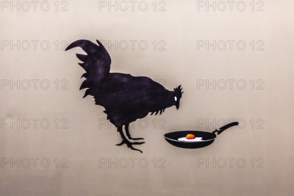 Banksy - Chicken and Egg, exhibition The World of Banksy