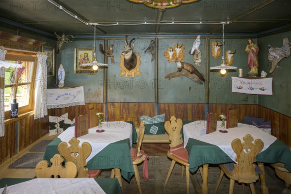 Stube in the Finalhof, Schnalstal Valley, Vernagt, South Tyrol, Italy