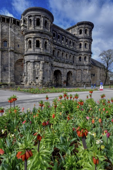 Porta Nigra, Roman city gate, Unesco World Heritage Site, Trier, Rhineland-Palatinate, Germany