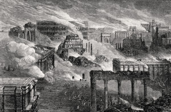 The Great Fire of Rome, 64 AD