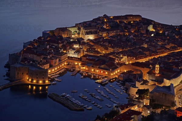 Croatia, Dubrovnik, twilight, Dalmatia