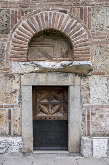 Side door at the Gracanica Monastery, Gracanica, Amselfeld, Kosovo