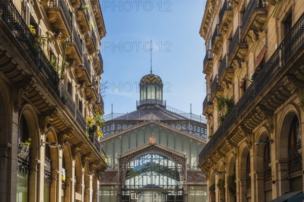 The former market in the El Born neighbourhood. The market now houses a museum, Barcelona, Spain