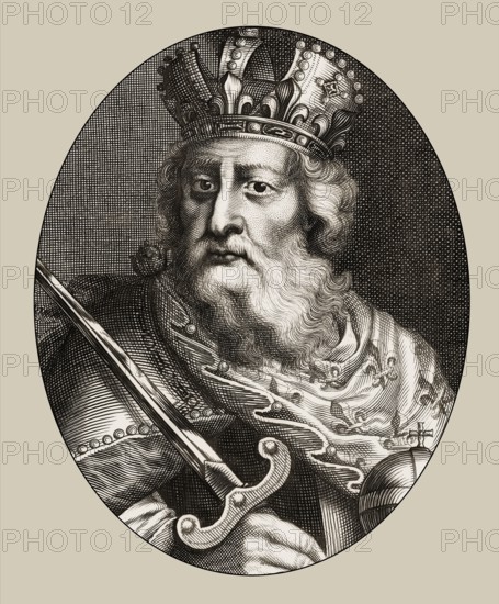 Charlemagne, Charles the Great or Carolus Magnus, 747-814, King of the Franks and Emperor of the Romans, Carolingian dynasty