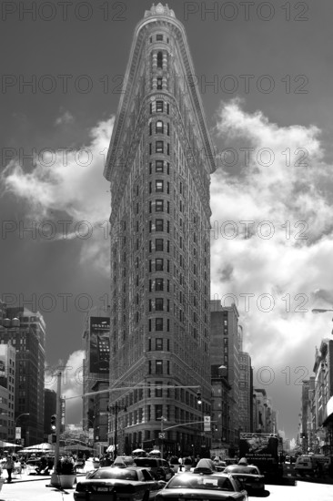 Flatiron Building, built in 1902, the oldest skyscraper in New York City, USA