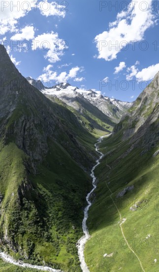 Rötspitze, Umbaltal with river Isel, Hohe Tauern National Park, East Tyrol, Tyrol, Austria