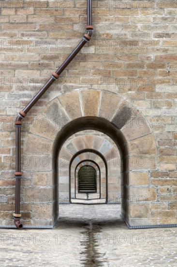 Viaduc de Morlaix, viaduct, circular arch bridge with two storeys, Morlaix, Finistère, Brittany, France