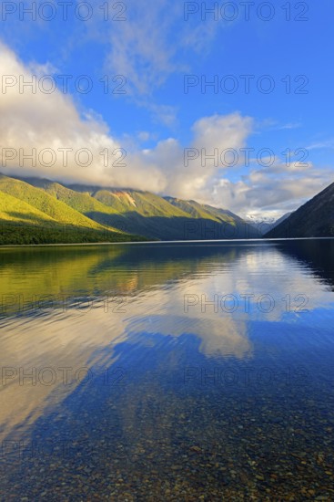 View of Lake Rotoiti, Nelson Lakes National Park, South Island, New Zealand