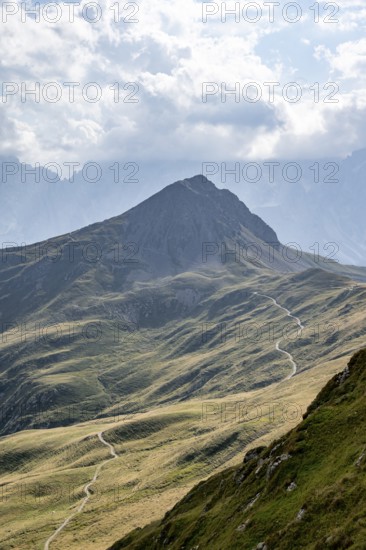 Hiking trail, Carnic Main Ridge, Carnic High Trail, Carnic Alps, Carinthia, Austria