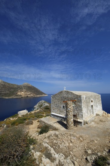 Church of Agios Nikolaos on the Laconian Gulf, Porto Kagio, Laconia, Peloponnese, Greece
