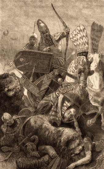 Ramesses II at the Battle of Kadesh, 1274 BC