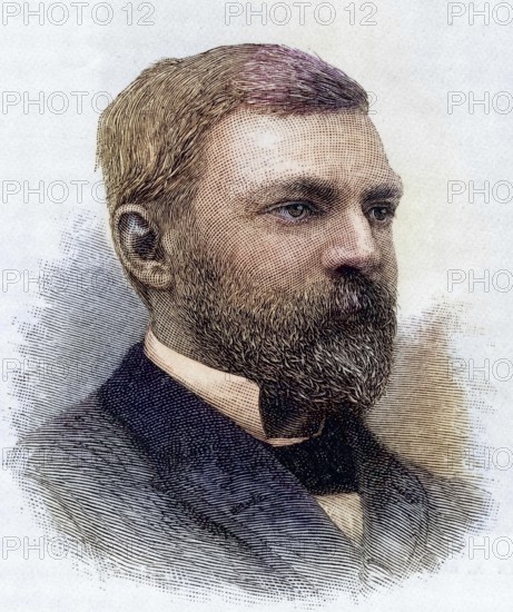 Washington Augustus Roebling (1837-1926) American civil engineer. Brooklyn Suspension Bridge: Pittsburgh, Niagara Falls and Cincinnati bridges, Washington Augustus Roebling (1837-1926) American civil engineer. Brooklyn Suspension Bridge: Pittsburgh, Niagara Falls and Cincinnati bridges. Engraving 1883, Historic, digitally restored reproduction from a 19th century original, Record date not stated