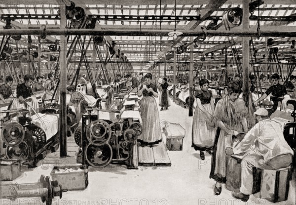 Richard Haworth and Co., cotton industry, Manchester, England, UK, 19th century