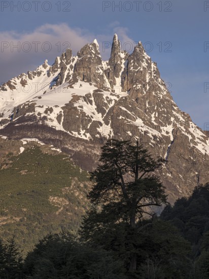 Mountain range along road 235 connecting Futaleufu with the Carretera Austral, east of Villa Santa Lucia, Chile