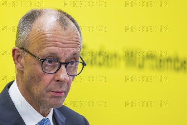 Federal Chancellor Friedrich Merz (CDU) . portrait. Annual event on the BW Automotive Industry Strategy Dialogue (SDA) in Stuttgart. Automotive industry conference. Stuttgart, Baden-Württemberg, Germany