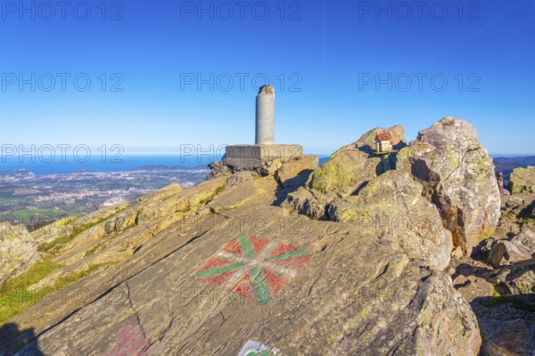 Procious summit of Mount Adarra in Urnieta. Gipuzkoa, Basque Country