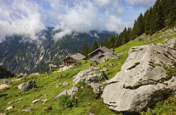 Angerkaralm, Russbach, Gamsfeld, Osterhorn group, Salzkammergut, Salzburg province, Austria