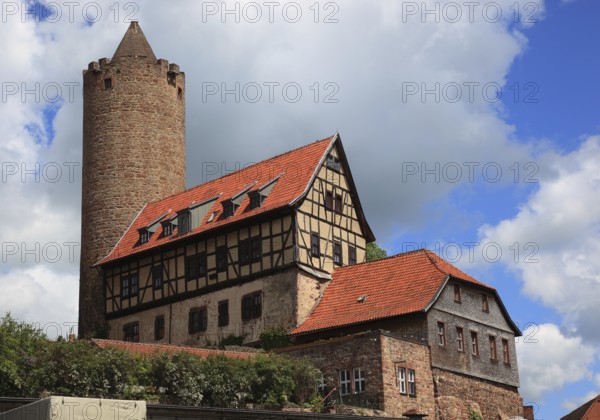 Hinterturm and the Count's Forester's House, Schlitz, small town in the east of the Vogelsberg district in central Hesse, Hesse, Germany