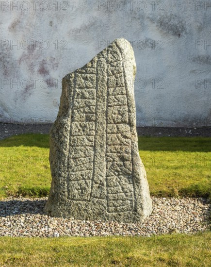 Runestone in Skårby in Ystad municipality, Skåne county, Sweden, Scandinavia