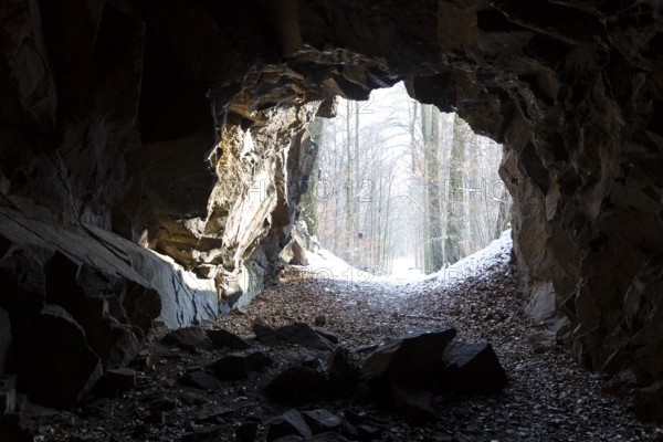Hohburg tunnel in Friedewald near Moritzburg, Saxony, Germany