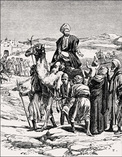 The Prophet Mohammed at Medina, c. 570, 632, founder of the religion of Islam