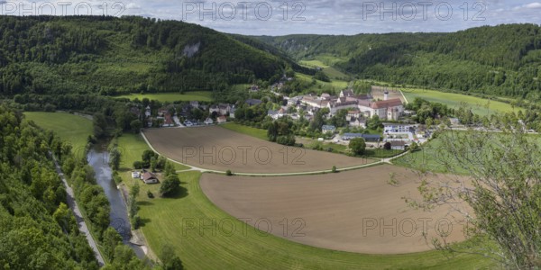 Archabbey of St Martin at Beuron (lat. Archiabbatia Sancti Martini Beuronensis), Benedictine monastery, Beuron, Upper Danube Valley, Swabian Alb, Baden-Württemberg, Germany