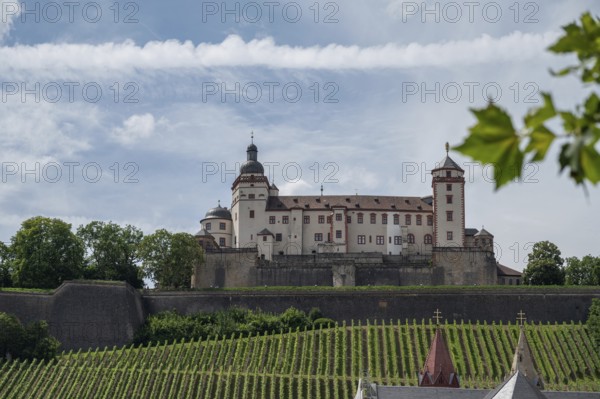Marienberg Fortress, residence of the Würzburg prince-bishops from 1253 to 1719, rebuilt as a Renaissance castle in 1600, Würzburg, Lower Franconia, Bavaria, Germany