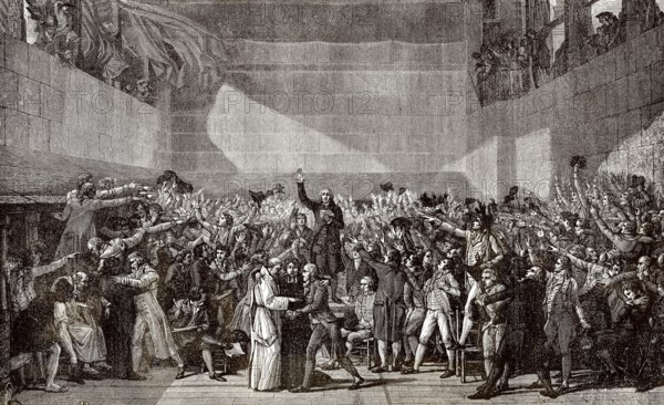 The Tennis Court Oath, French National Assembly, June 20th, 1789
