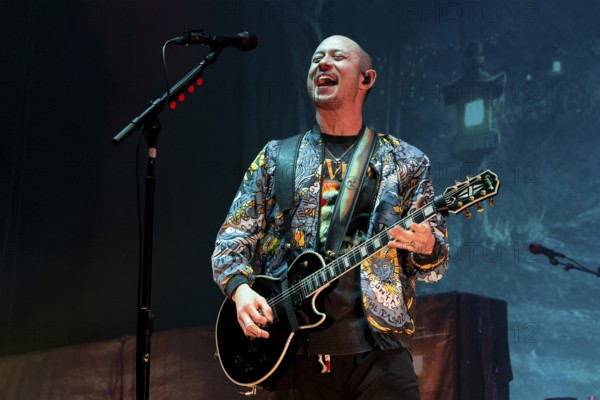 TRIVIUM, metal band, USA, Matthew Heafy, singer, guitarist, concert, 14.02.2025, Max-Schmeling-Halle, Berlin, Germany < english> TRIVIUM, metal band, USA, concert, February 14th, 2025, Max-Schmeling-Halle, Berlin, Germany