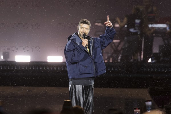 Justin Timberlake at the Lollapalooza Festival in the Olympiastadion and on the Maifeld, Berlin, 12/07/2025