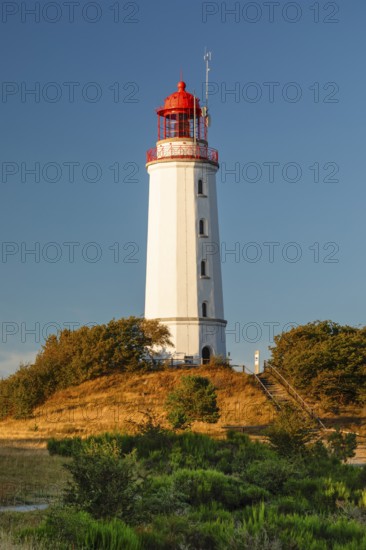Dornbusch lighthouse, Hiddensee island, Rügen, Pomerania, Mecklenburg-Western Pomerania, Germany, Hiddensee, Mecklenburg-Western Pomerania, Germany