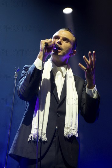 Theo Hutchcraft (singer) from HURTS live on 15 Years of Happiness Tour at Tempodrom Berlin on 24/05/2025