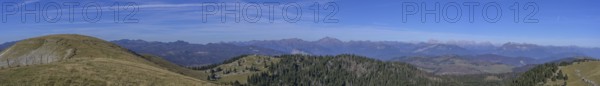 Panoramic view from the summit of Monte Fior, Foza, province of Vicenza, Italy