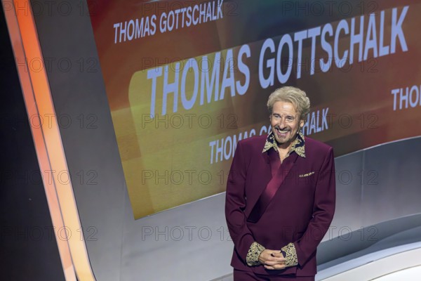 The end of an era: entertainer and show host Thomas Gottschalk presents his last entertainment programme. As a Saturday evening programme, Wetten, dass...? is a cult television show. The show was broadcast live on ZDF. Offenburg, Baden-Württemberg, Germany