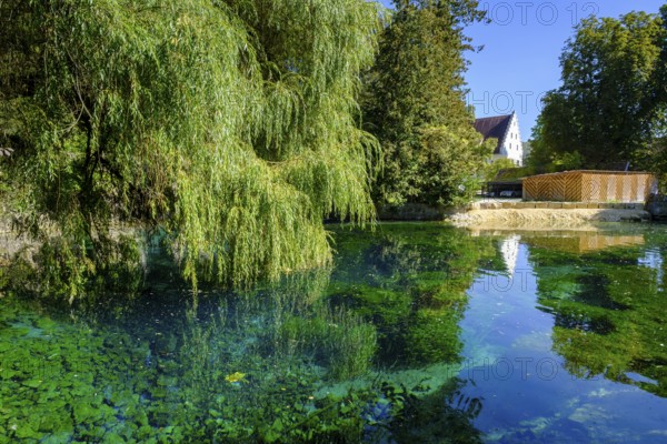 Blauer Quelltopf, Urspring spring, Urspring near Schelklingen, Swabian Alb, Baden-Württemberg, Germany