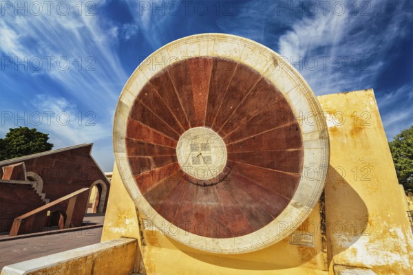Narivalaya Yantra, Sundial in Jantar Mantar, ancient observatory. Jaipur, Rajasthan, India